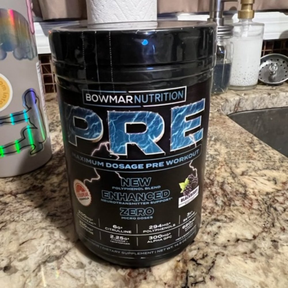 Bowmar Nutrition Blackberry Pre Workout - Unopened